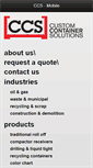 Mobile Screenshot of customcontainersolutions.com